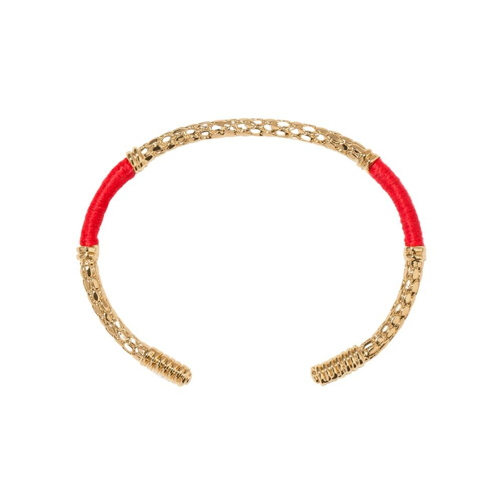 Achat Bracelet Aurélie Bidermann Soho en métal doré et coton
