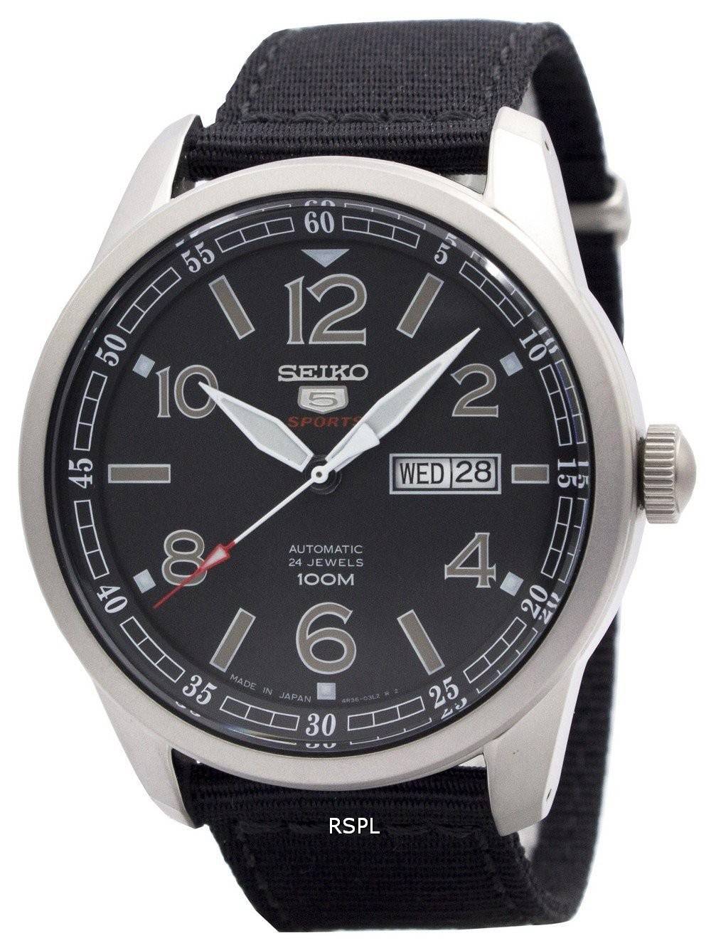 Seiko 5 Sports automatique 24 bijoux Japon fait SRP625J1 SRP625J montre homme