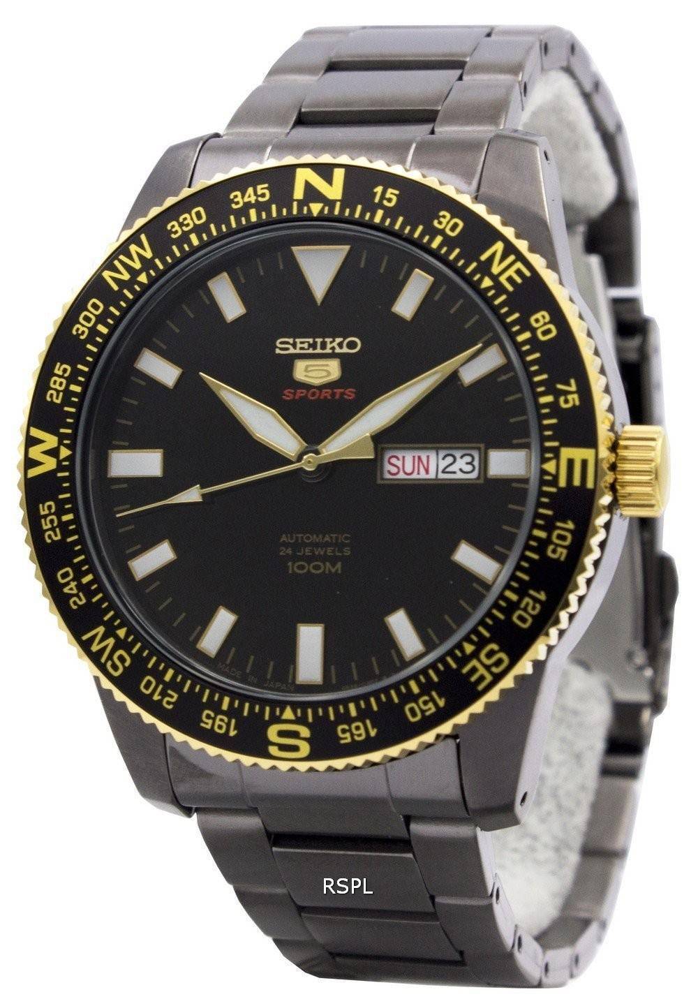 Seiko 5 Sports automatique 24 bijoux Japon fait 100M SRP670J1 SRP670J montre homme