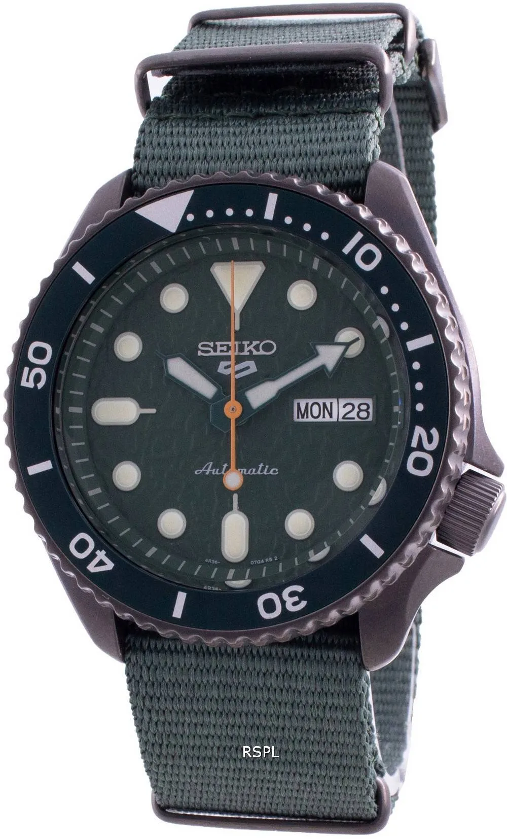 HORSMontre pour homme Seiko 5 Sports Sense Style SRPD77 SRPD77K1 SRPD77K 100M