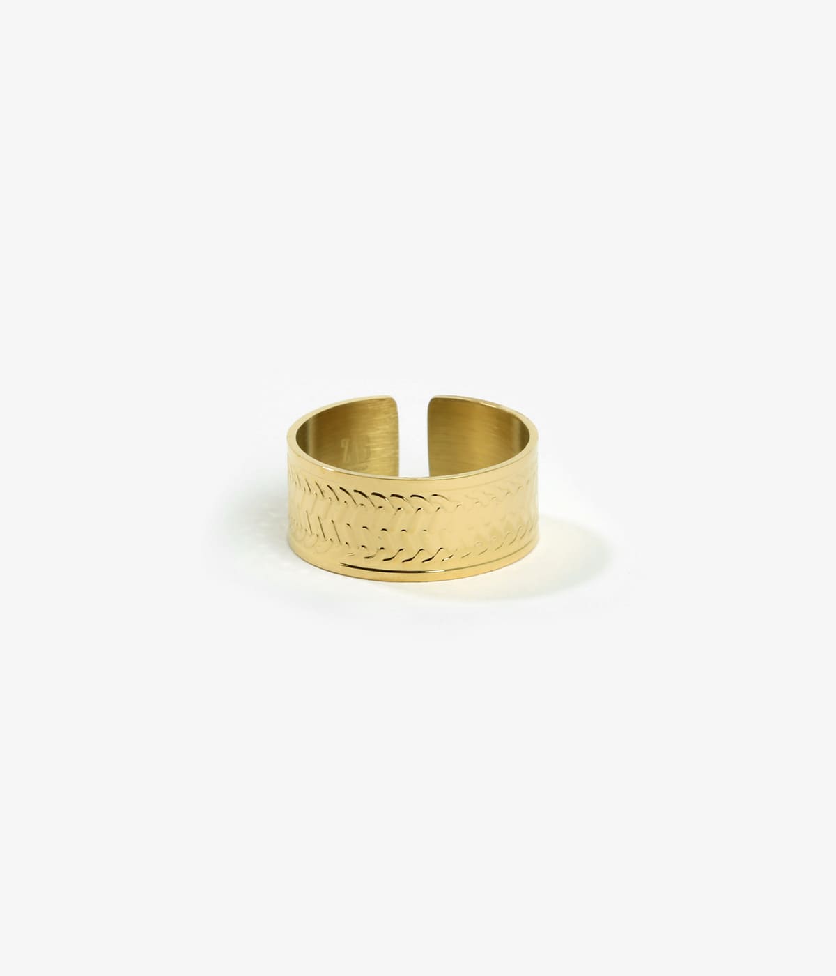 Mykerinos - Acier Doré - Bague - Zag Bijoux