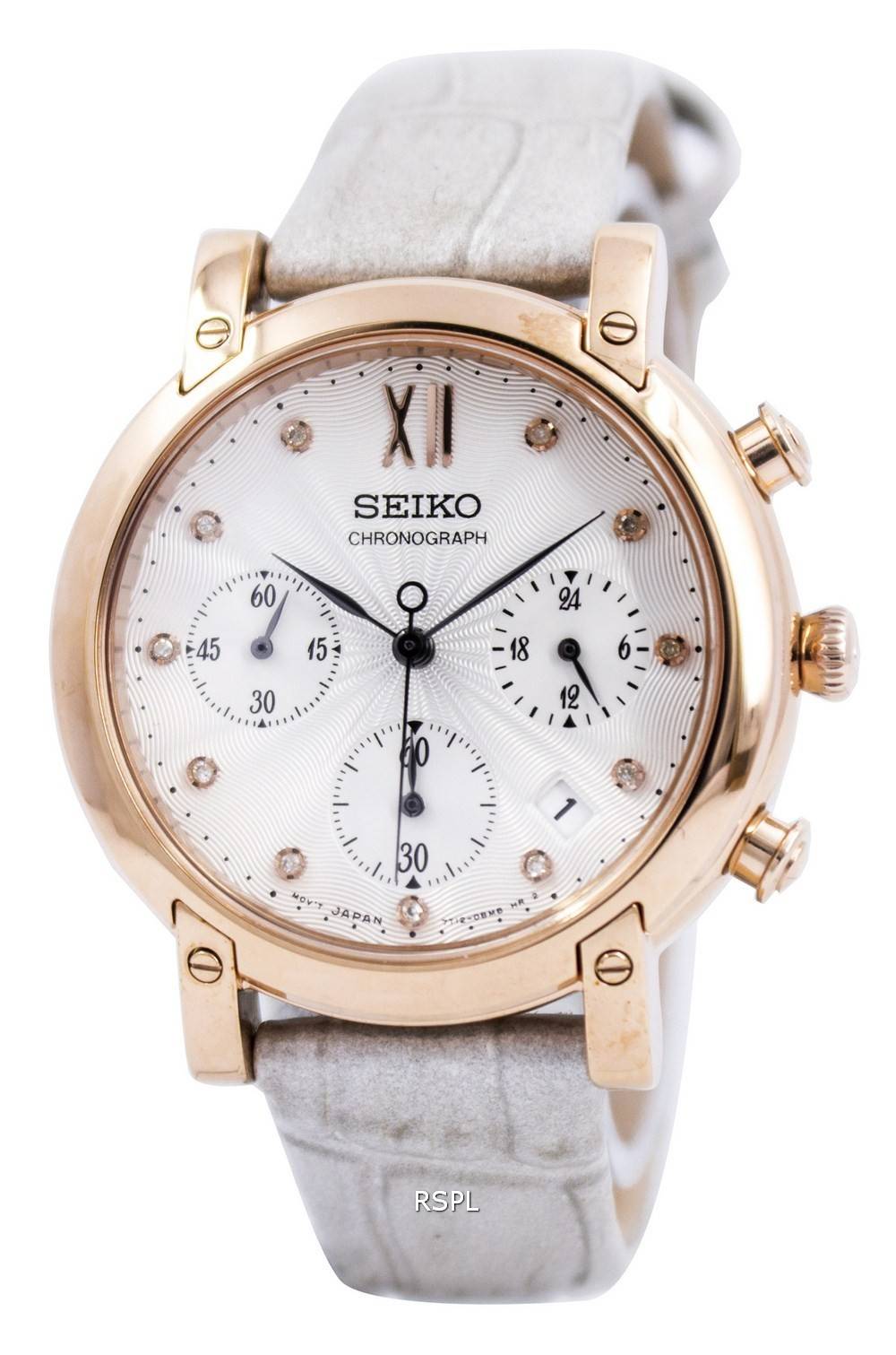 Cristaux Seiko Chronographe Quartz SRW834 SRW834P1 SRW834P Montre Femme