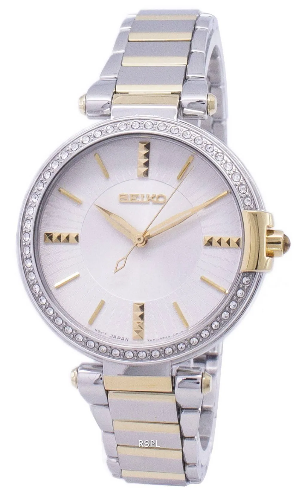 Analogiques Seiko Quartz diamant Accents Watch SRZ516 SRZ516P1 SRZ516P féminin