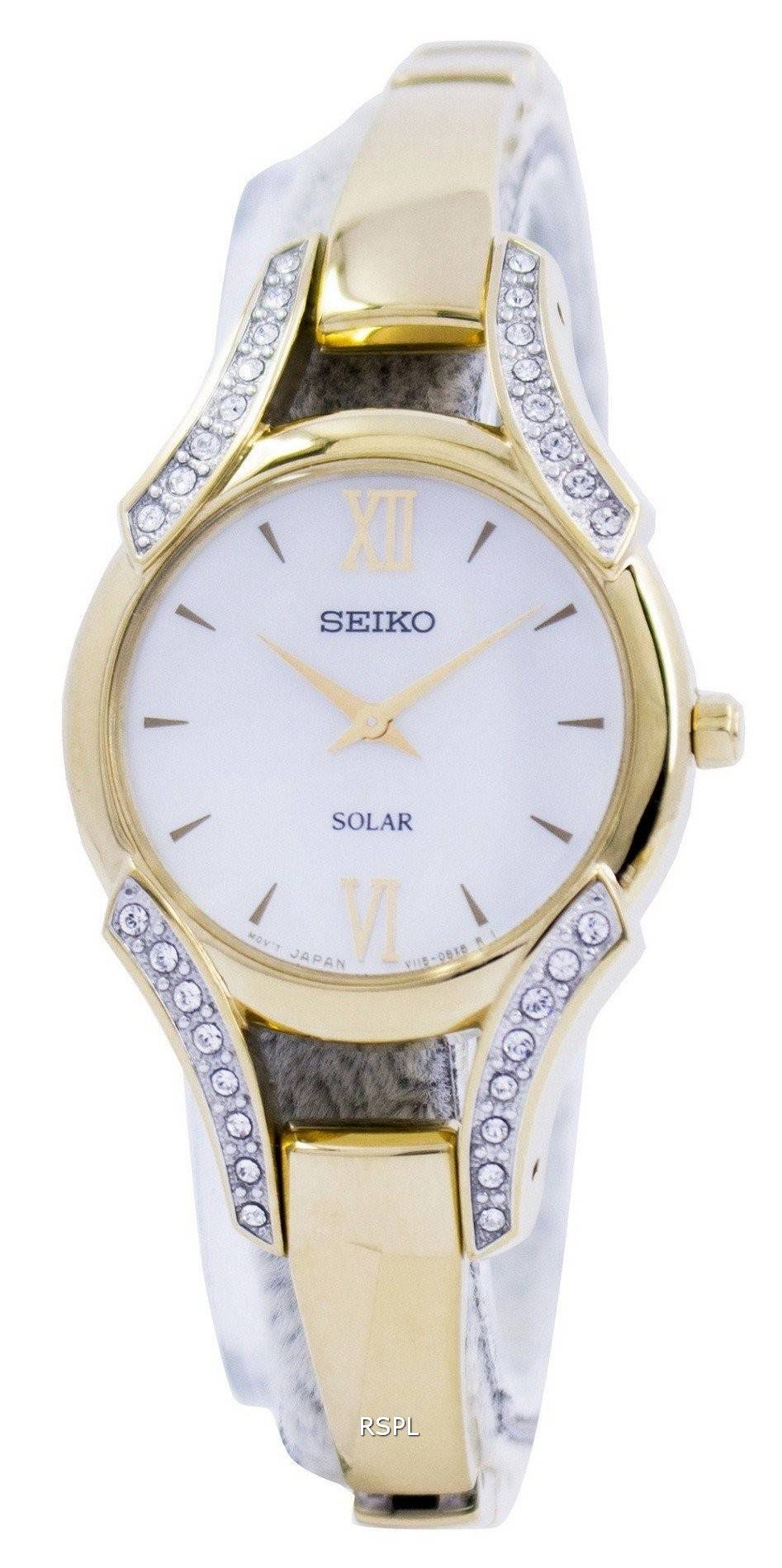 Cristaux Seiko noyau solaire Swarovski SUP216 SUP216P1 SUP216P Montre Femme