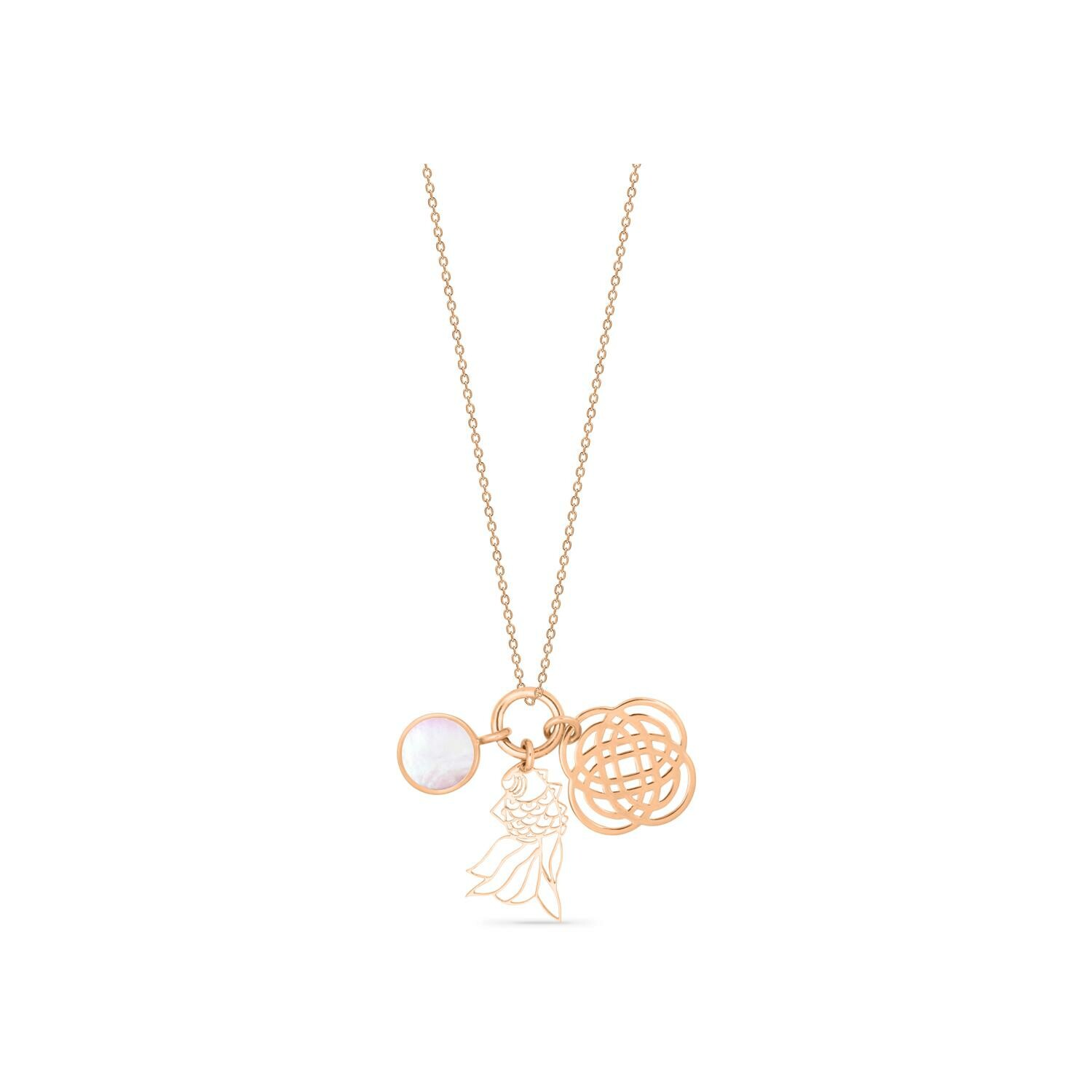 Achat Collier GINETTE NY TWENTY en or rose et nacre rose