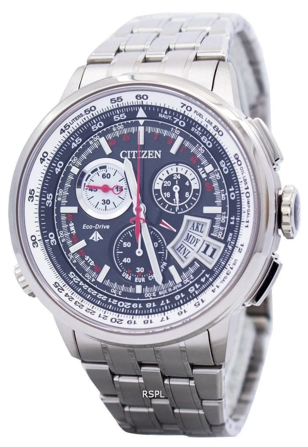 Renoveret Citizen Titanium Promaster Radiostyret Verdenstid BY0010-52E BY0010 200M Herreur