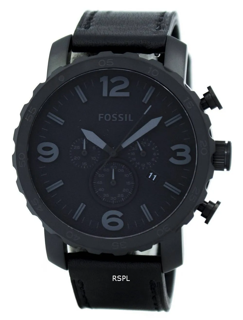 Montre pour homme Fossil Nate Chronograph Quartz JR1354 remise à neuf