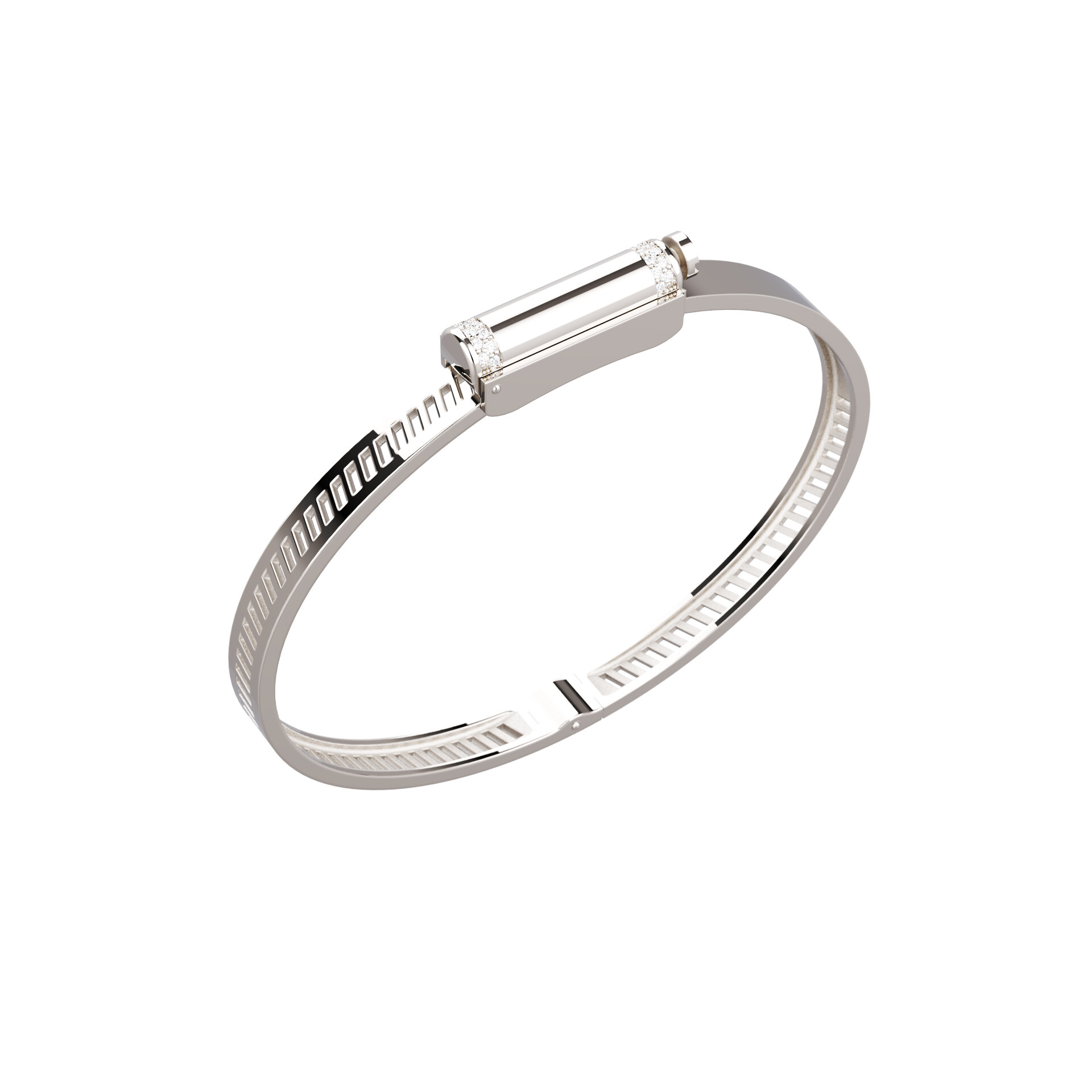 Love Affair Bracelet Unknow Brand Love Affair en or blanc et diamants