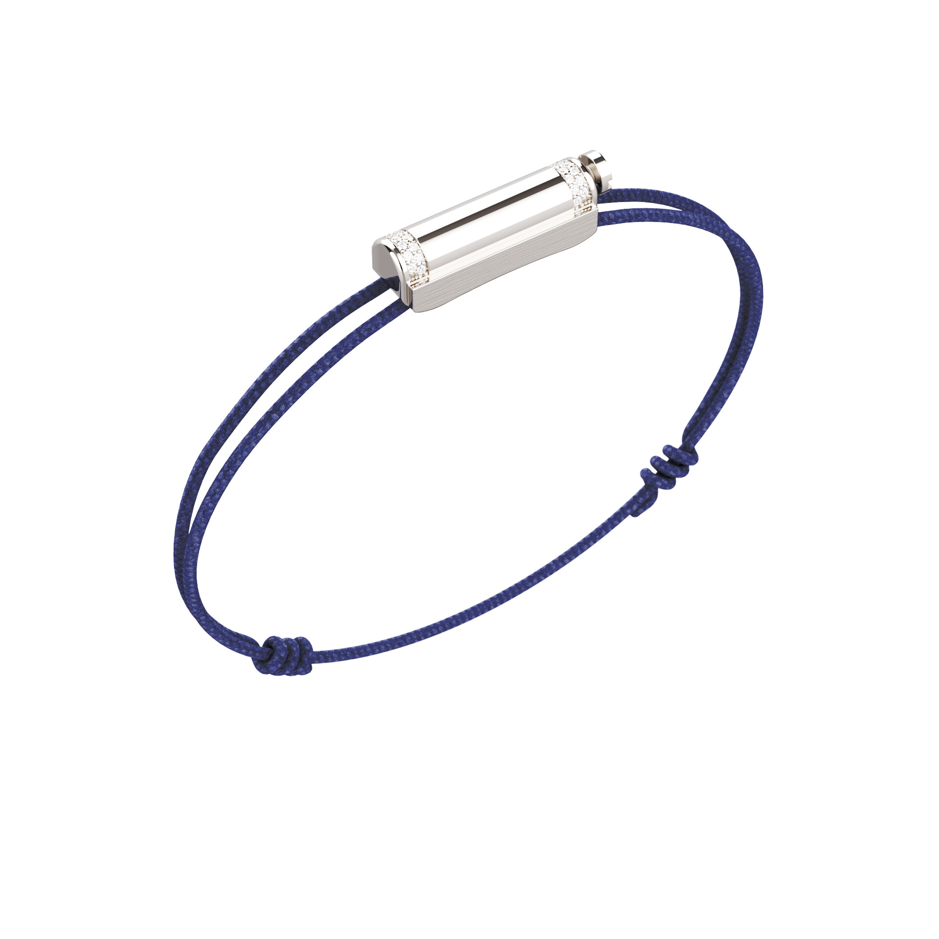 Love Affair Bracelet cordon Unknow Brand Love Affair en argent et diamants