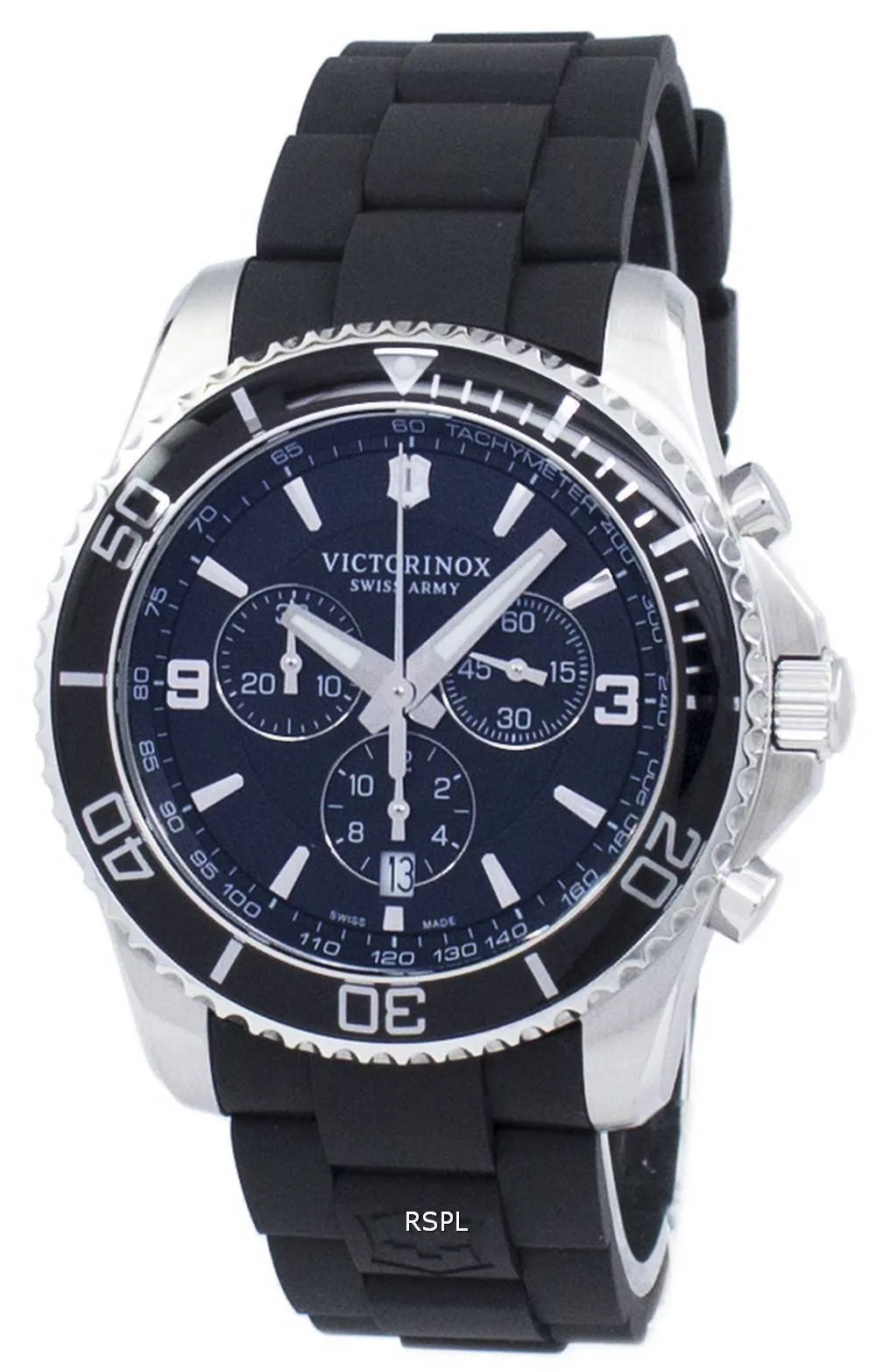 Montre Maverick Victorinox Swiss Army chronographe tachymètre Quartz 241696 homme