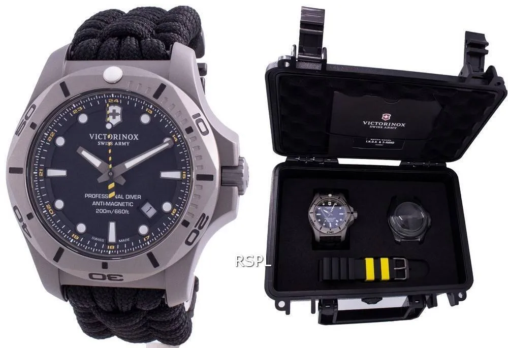 Montre Victorinox Swiss Army INOX Professional Diver Titane Anti-Magnétique 241812 Quartz 200M Montre Homme