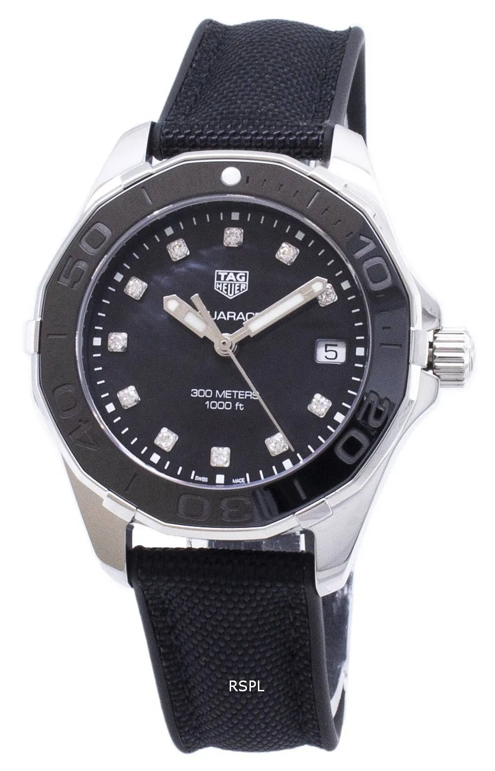 Tag Heuer Aquaracer WAY131M. FT6092 Diamond accents quartz 300M montre femme