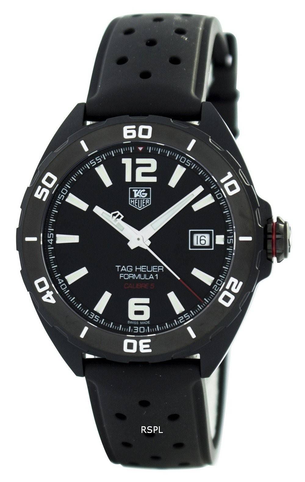 Tag Heuer Full Black Edition Formule 1 Calibre 5 Automatique 200M WAZ2115.FT8023 Montre Homme
