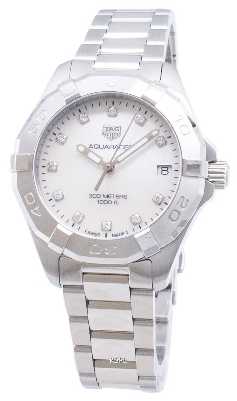 Tag Heuer Aquaracer WBD1314. BA0740 Diamond accents quartz 300M montre femme