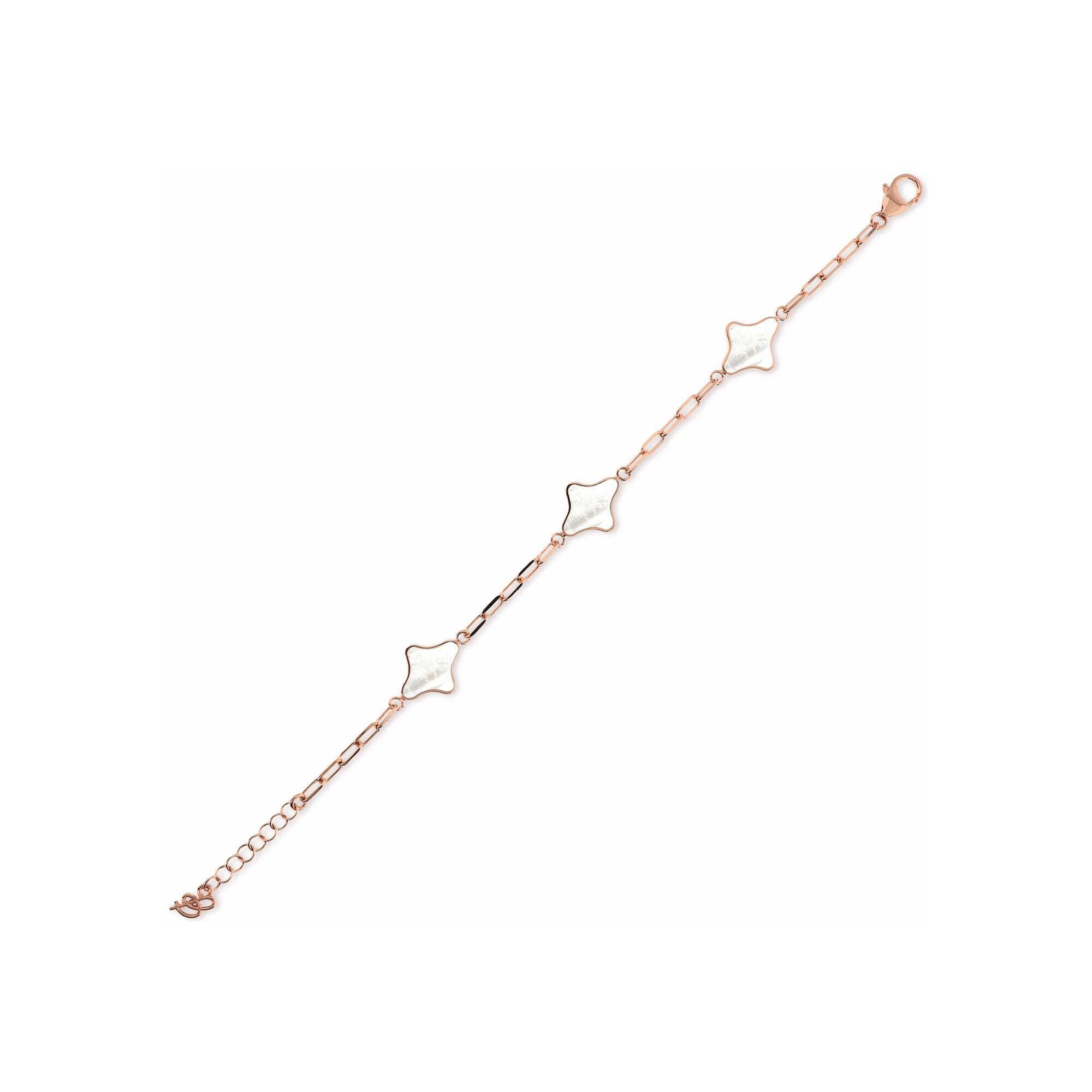 Achat Bracelet Bronzallure Alba en métal doré rose à l'or fin 18 carats et nacre