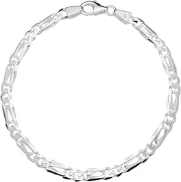 Zilverkleurig Lining Schakelarmband Valkenoog 4.3mm 925 104.0304.19