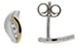 Zilverkleurig Lining Oorknoppen Fantasie bi mat/glans Rd 106.5602.00