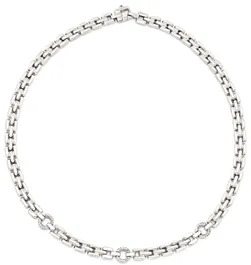 Zilverkleurig Lining Schakelcollier Fantasie 6.9mm 925 102.1332.43