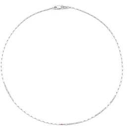 Zilverkleurig Lining Schakelcollier Fantasie 1mm 925 102.1362.45