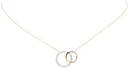 Glow COLLIER CIRKELS - 585 GEEL - 42.5/45CM - 1,9GR - CZ 202.0677.45