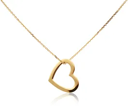 Glow COLLIER MET HANGER HART - 585 GEEL - 45CM 202.0931.45