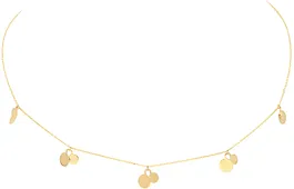 Glow COLLIER DUBBELE DISCJES - 585 GEEL - 45CM - 2,0GR 202.2126.45