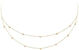 Glow Collier Dubbel met Blokjes kleurig 202.2127.45