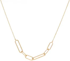 Glow COLLIER PAPERCLIP - 585 GEEL - 40/42CM - 1,8GR 202.2161.42