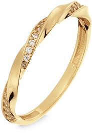 Glow Ring Twist CZ 585 214.2040