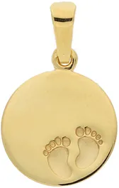 Glow Graveerplaatje Rond 12mm Voetjes 58 242.0035.12