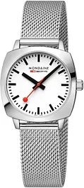 Mondaine MSL.31110.SM Horloge - Milanees - Zilverkleurig - 31x36,5mm