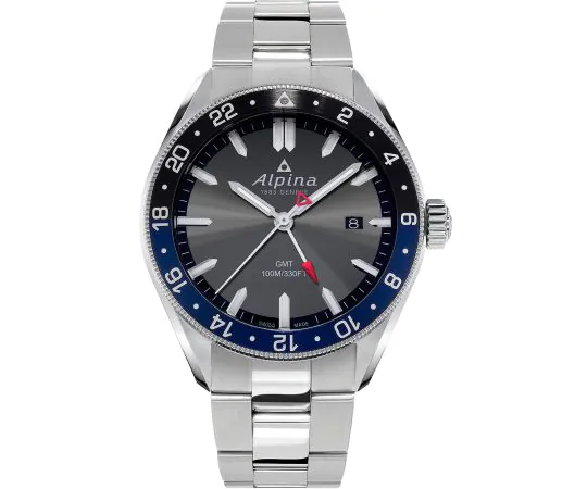 Alpina AL-247GB4E6B Alpiner GMT Montre Homme 42mm 10ATM