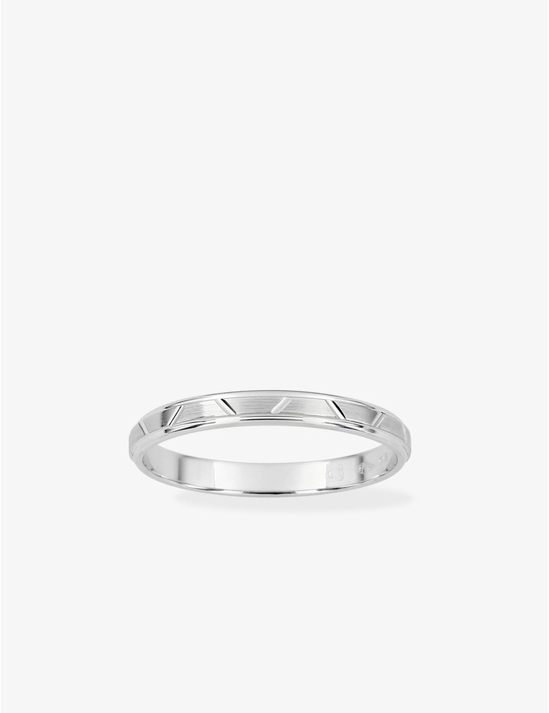 Alliance contemporaine or blanc 375 ‰ 2,5 mm - Mariage