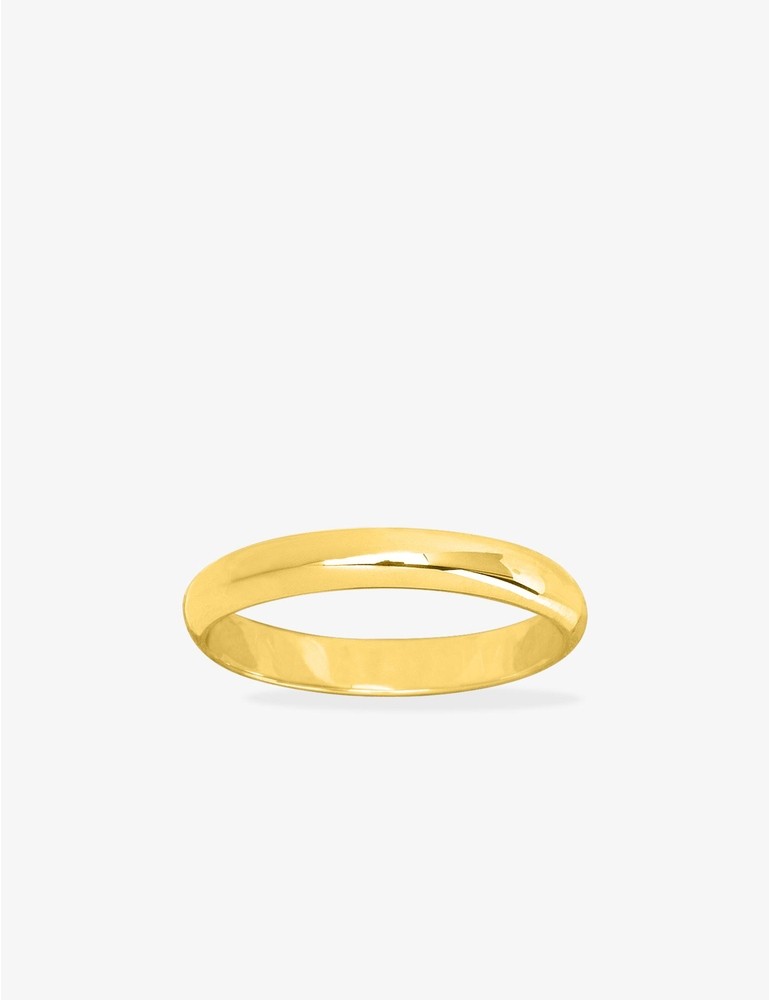 Alliance demi-jonc 3 mm or jaune 375‰ - Mariage