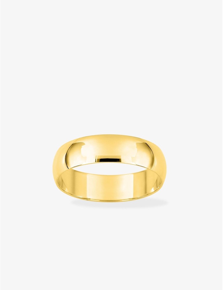 Alliance demi-jonc 5 mm en or jaune 750 ‰ - Mariage