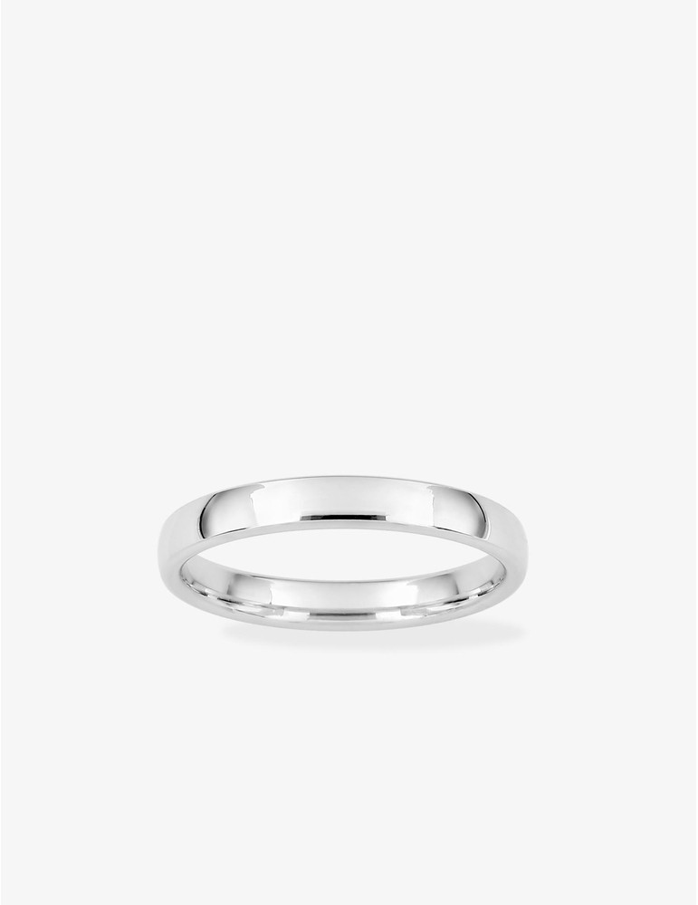 Alliance demi-jonc confort 3 mm or blanc 750‰ SO OR