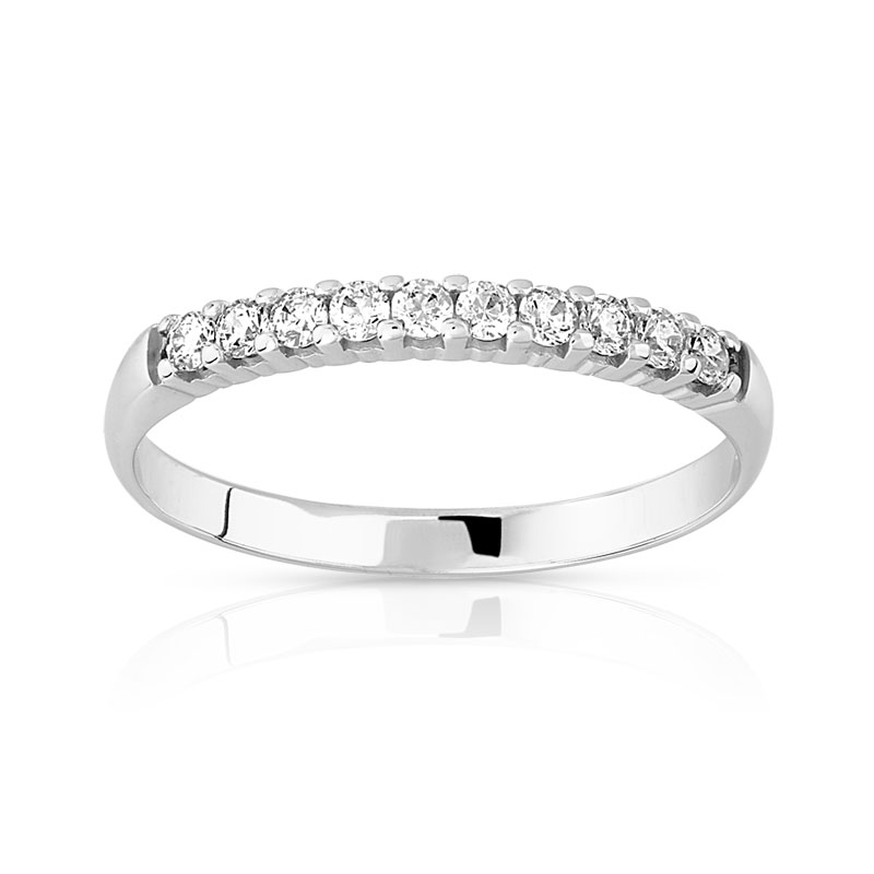 Alliance or 375 blanc diamants