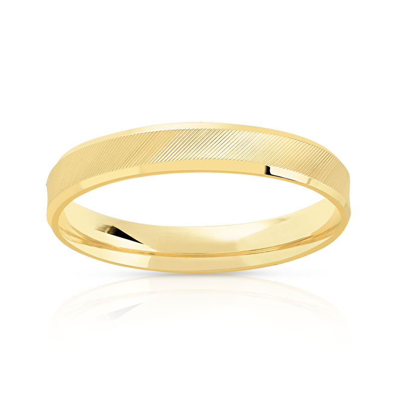 Alliance or 750 jaune irisé 3 mm
