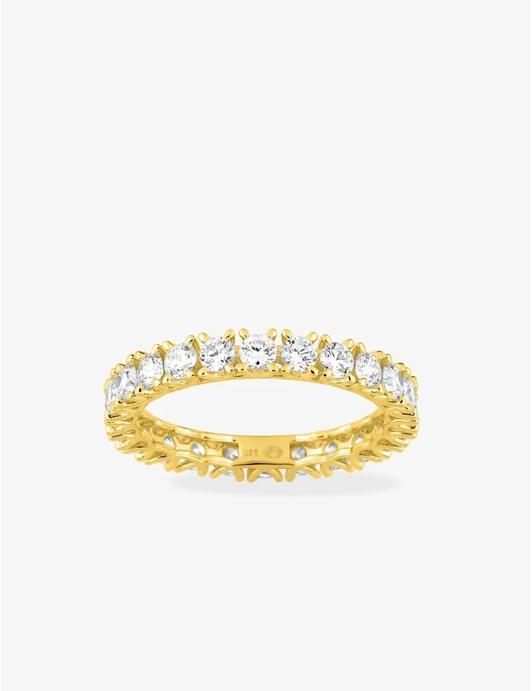 Alliance tour complet or 375 ‰ jaune et diamants synthétiques 1,46 ct SO OR