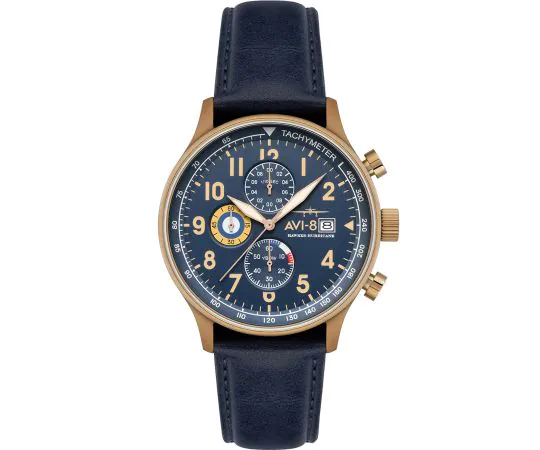 AVI-8 AV-4011-0Q Montre Homme Hawker Hurricane Classic Chronographe 43mm 5ATM