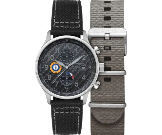 AVI-8 AV-4011-0W Montre Homme Hawker Hurricane Chronographe 43 mm 5ATM