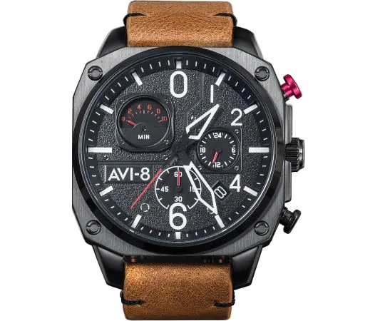 AVI-8 AV-4052-02 Hawker Hunter Chronographe Montre Homme 45mm 5ATM