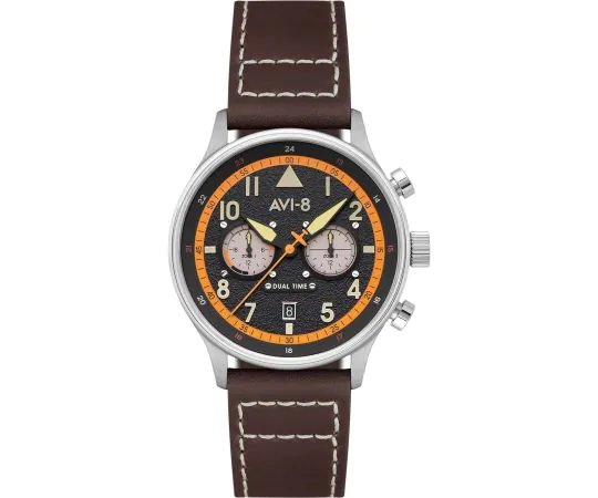 AVI-8 AV-4088-07 Montre Homme Hawker Hurricane Dual-Time 43mm 5ATM