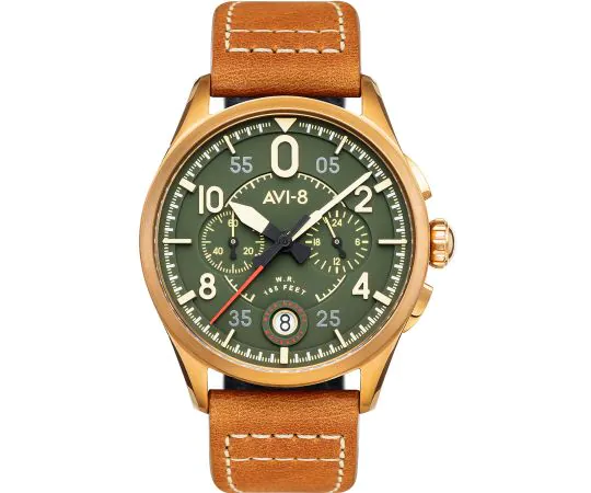 AVI-8 AV-4089-02 Spitfire Chronographe Montre Homme 42mm 5ATM