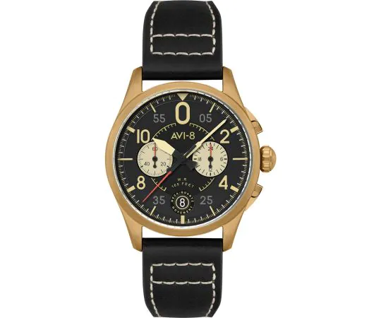 AVI-8 AV-4089-07 Montre Homme Spitfire Lock Chronographe 42mm 5ATM