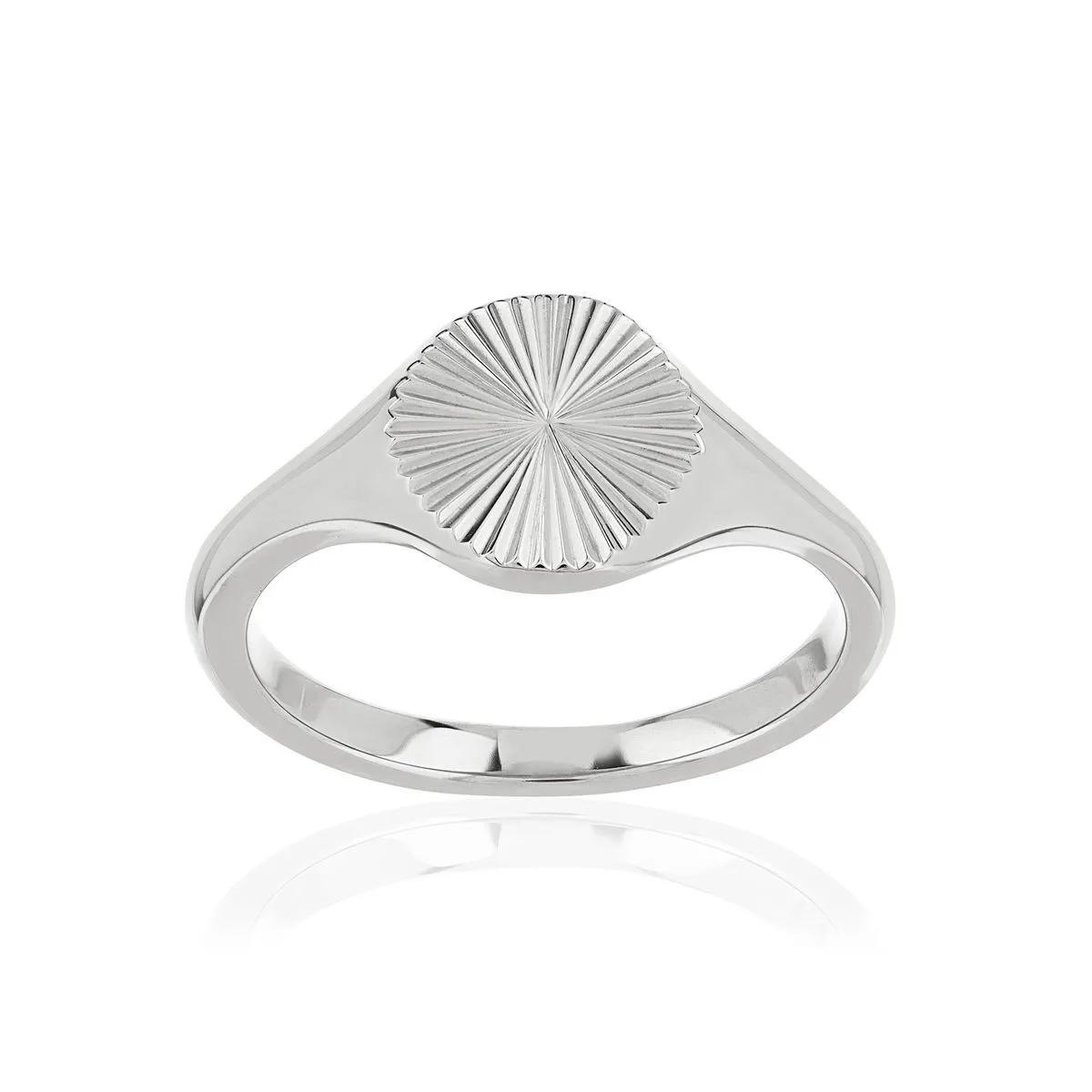 Bague acier blanc