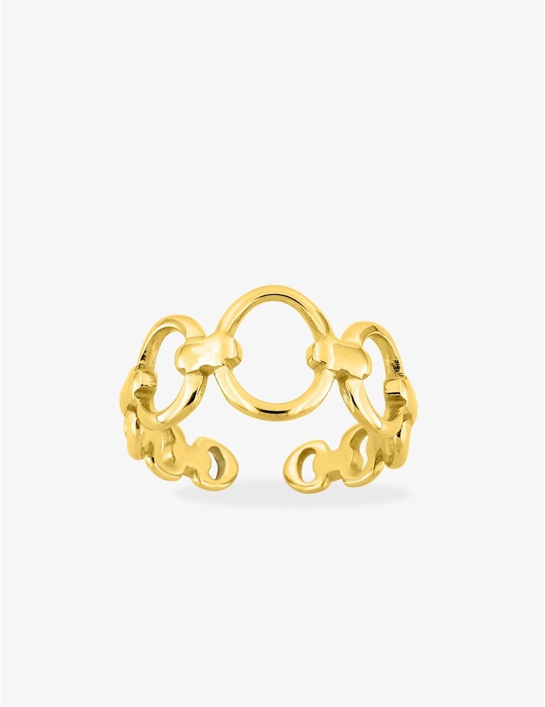 Bague acier jaune anneaux rigides SO OR