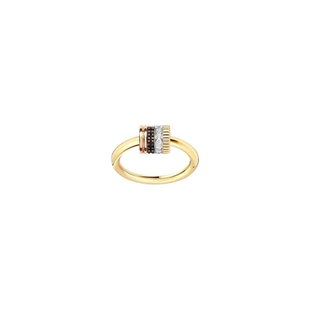 Achat Bague Boucheron Quatre Classique en or jaune, rose, blanc et diamants