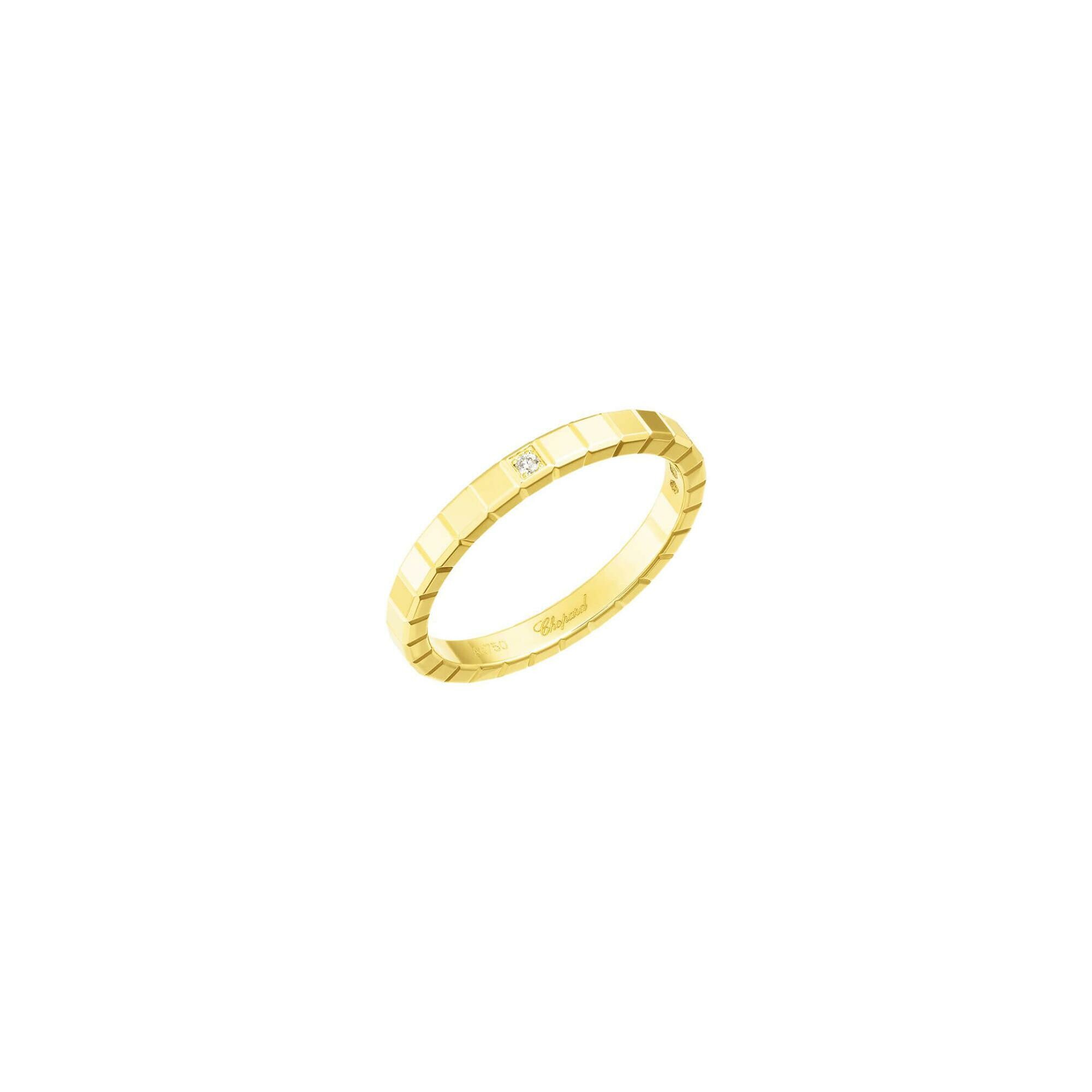 Achat Bague Chopard Ice Cube en or jaune et diamant, taille 52