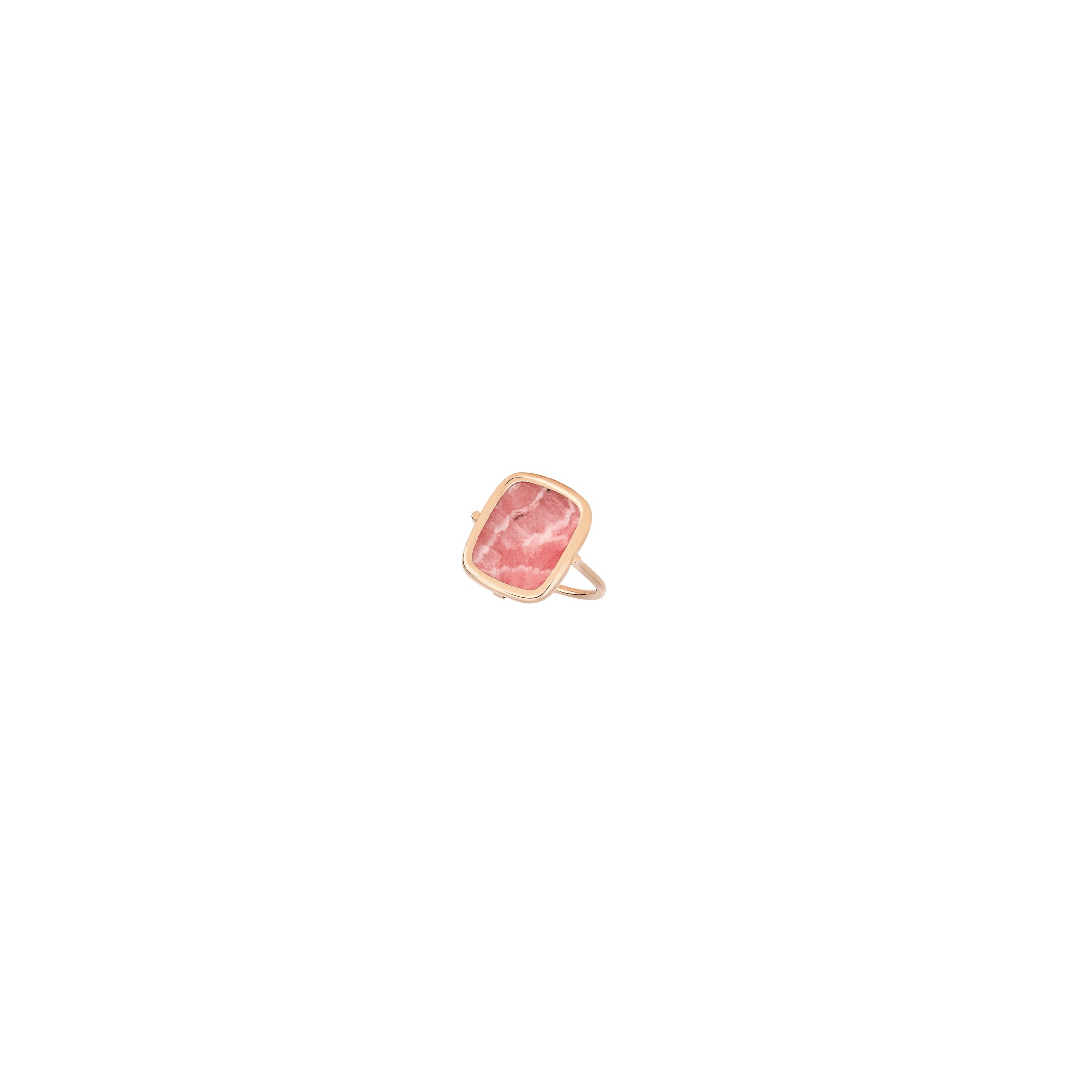 Bague Ginette NY Antique Ring en or rose et rhodochrosite